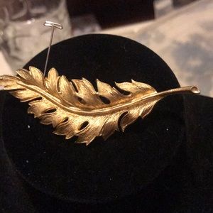 Vintage fern leaf brooch